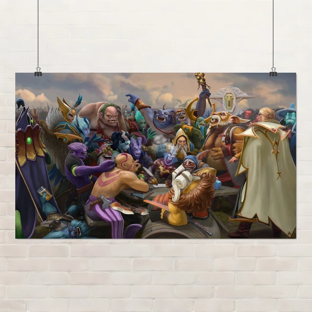 Постер Герои Дота 2 пишут письмо…, Dota 2, плакат для геймера, A2 36×60 см (id6488) - Фото 1 Постер Герои Дота 2 пишут письмо…, Dota 2, плакат для геймера, A2 36×60 см (id6488) - изображение 1