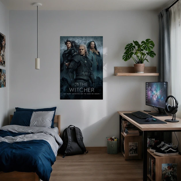 Постер Ведьмак, 1-й сезон, Witcher, Генри Кэвилл, сериал, фентези, A3 42×28 см (id3998) - изображение 2