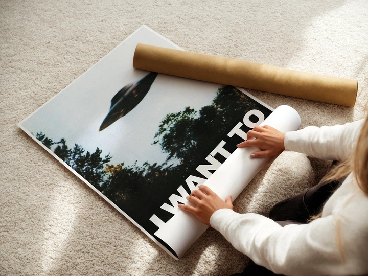 Постер Секретные материалы, X-Files, I want to believe, НЛО, UFO, сериал, A2 60×43 см (id0051) - изображение 3