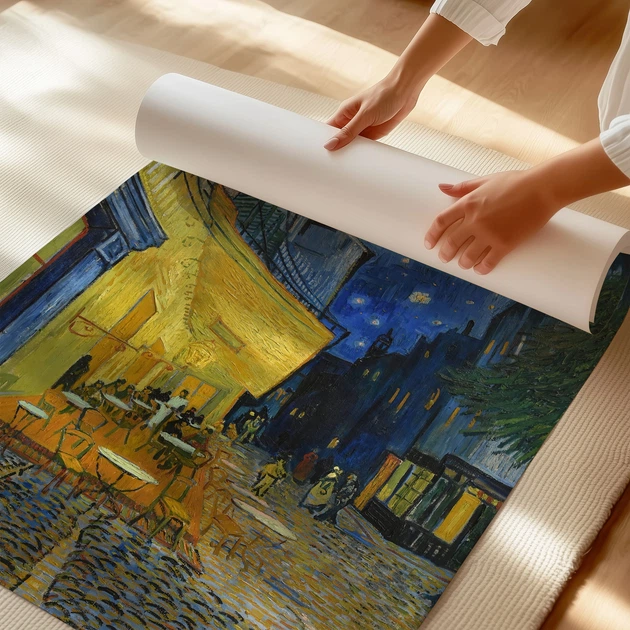Постер Ночная терраса кафе, Винсент ван Гог, Vincent van Gogh, A0 106×85 см (id6658) - изображение 3