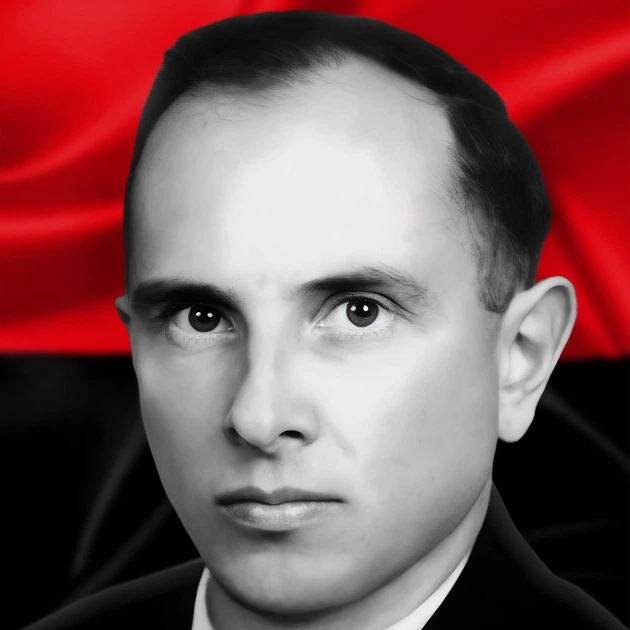 Інтер'єрна картина Степан Андрійович Бандера, І настане час…, Stepan Bandera, Україна, істория, 42×29 см (id6049) - зображення 4