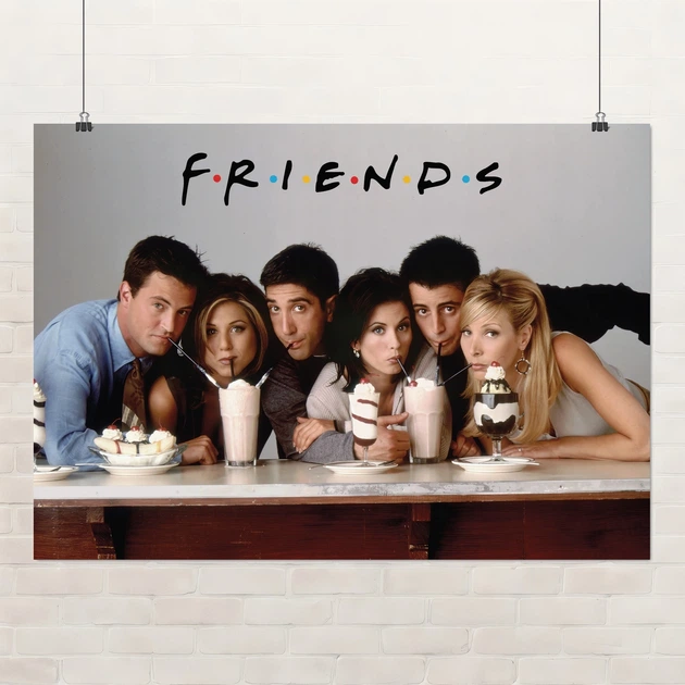 Постер Друзья, Friends, сериал, ситиком, A3 30×42 см (id1751) - Фото 1 Постер Друзья, Friends, сериал, ситиком, A3 30×42 см (id1751) - изображение 1