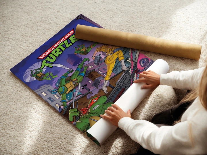 Постер Черепашки-ніндзя, Ninja Turtles, TMNT, декор кімнати підлітка, A1 90×60 см (id1331) - зображення 3