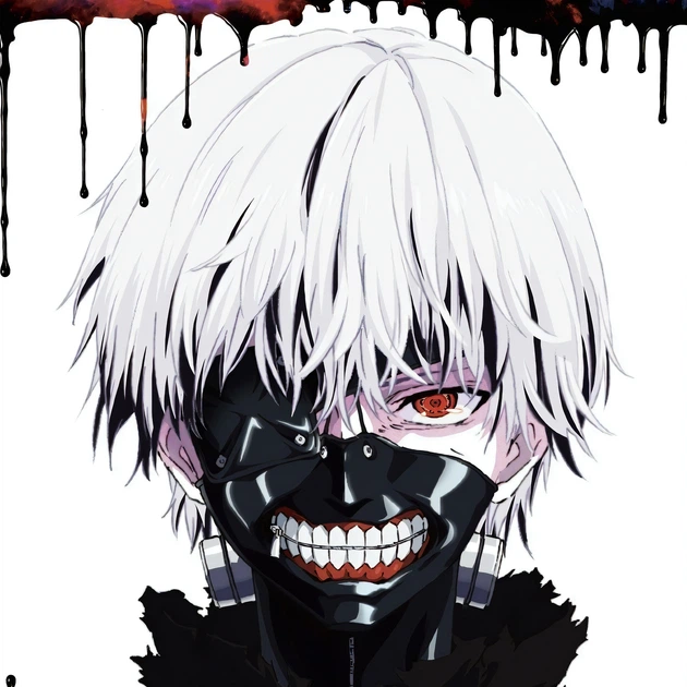 Интерьерная картина Токийский гуль, Кэн Канэки в маске, Tokyo ghoul, аниме постер, 42×30 см (id2818) - изображение 4