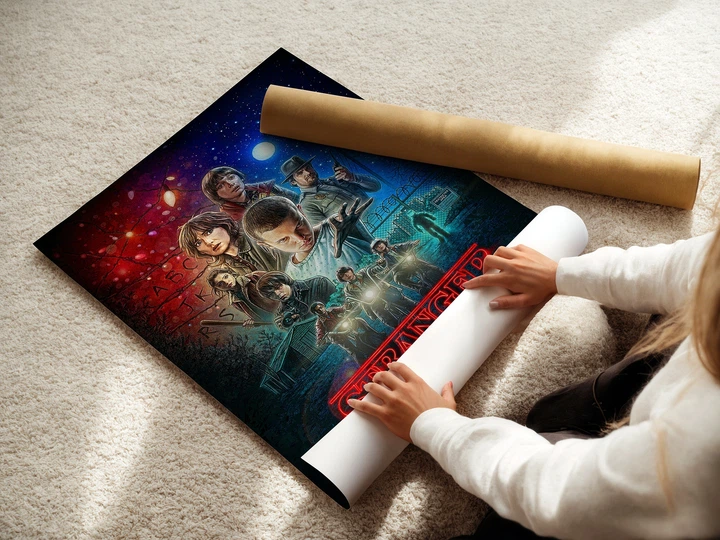 Постер Очень Странные Дела, Stranger Things, постер по сериалу, A1 90×60 см (id1197) - изображение 3