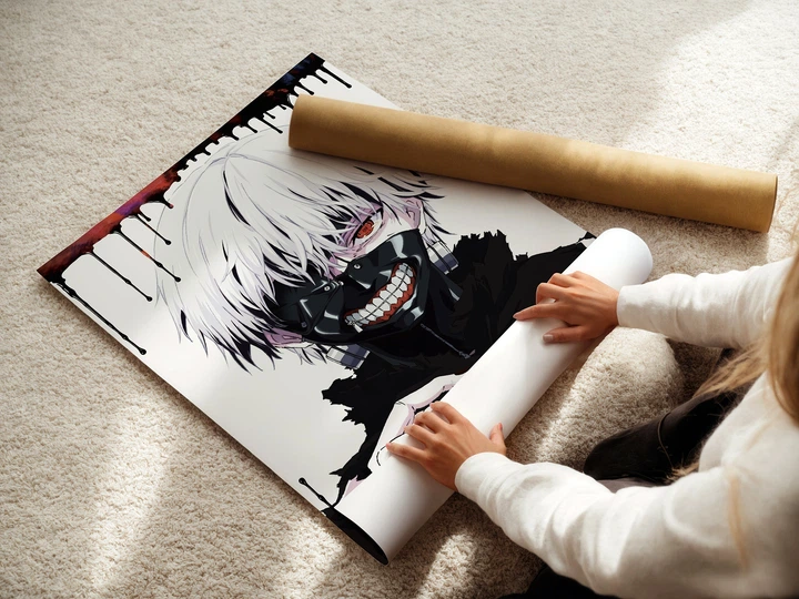 Постер Токийский гуль, Кэн Канэки в маске, Tokyo ghoul, аниме постер, A3 42×30 см (id2818) - изображение 3