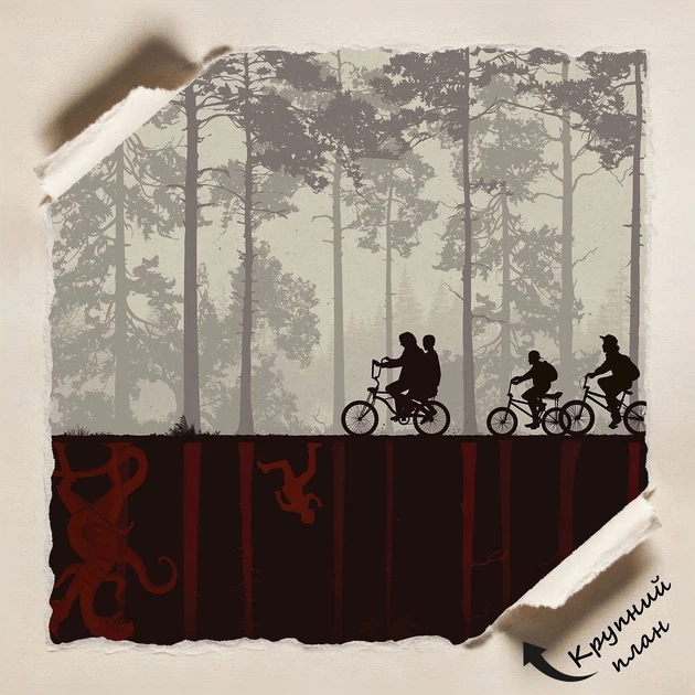 Постер Дивні Дива, Stranger Things, фантастика, серіал, A1 85×60 см (id1732) - зображення 4