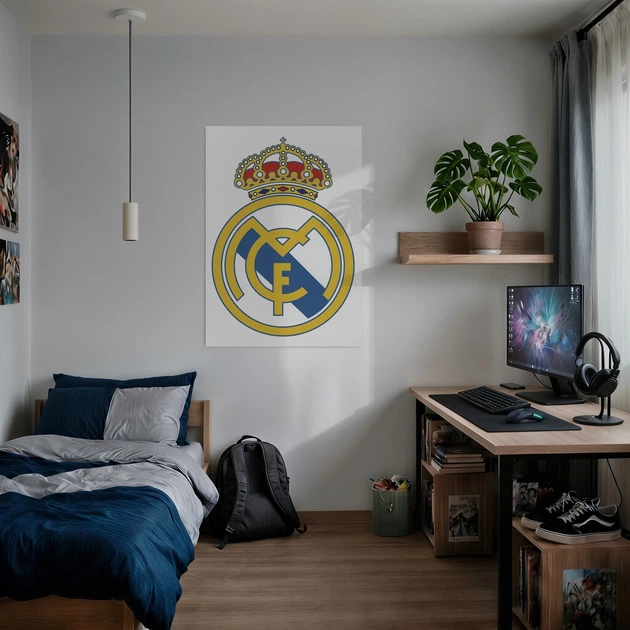 Постер Реал Мадрид, футбольный клуб, Real Madrid, спорт, футбол, A3 42×30 см (id1934) - изображение 2