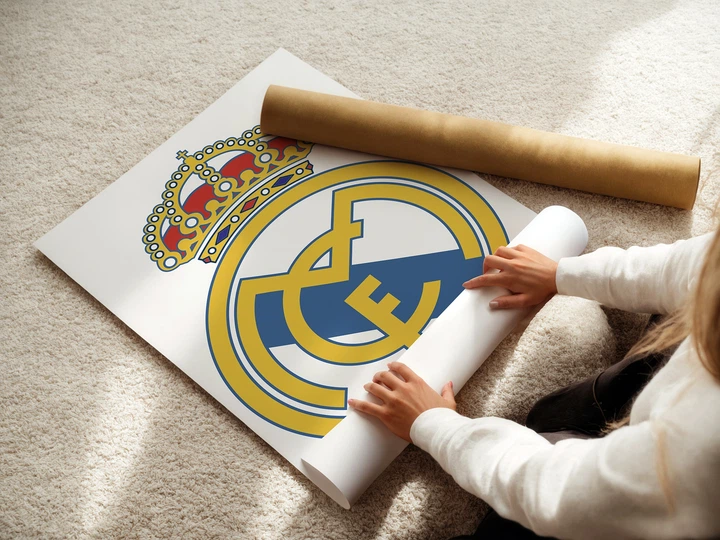 Постер Реал Мадрид, футбольный клуб, Real Madrid, спорт, футбол, A3 42×30 см (id1934) - изображение 3