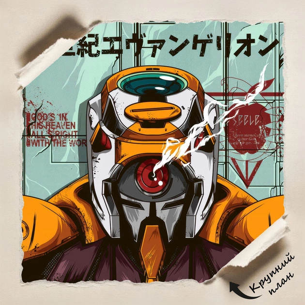 Постер Евангелион, Рей Аянами, Neon Genesis Evangelion, EVA Unit 00, аниме декор, A3 42×30 см (id5032) - изображение 4