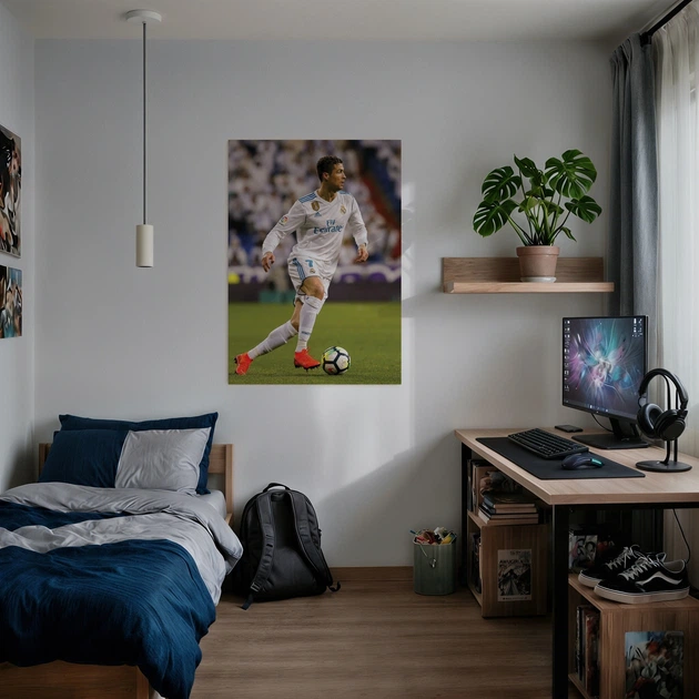Постер Футболист Криштиану Роналду, Cristiano Ronaldo, A2 60×43 см (id1927) - изображение 2
