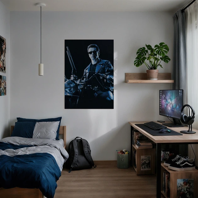 Постер Термінатор 2: Судний день, Terminator: Judgment Day (1991), Арнольд Шварценеггер, кіборг, A3 42×30 см (id0365) - зображення 2