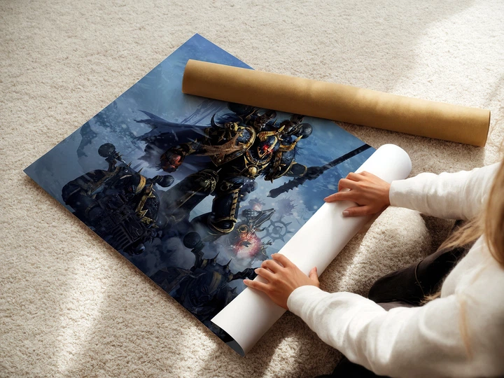 Постер Вархаммер 40000, Warhammer 40000, космодесант Хаоса, дарк фентези, A3 28×42 см (id3968) - изображение 3