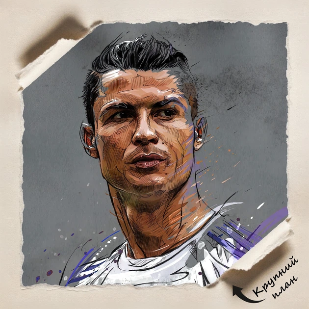 Постер Футболіст Кріштіану Роналду, Cristiano Ronaldo, футболіст, A3 42×30 см (id6255) - зображення 4