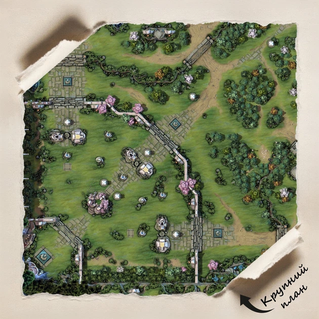 Постер Дота 2, Dota 2, карта гри, плакат для геймера, A0 106×106 см (id0329) - зображення 5