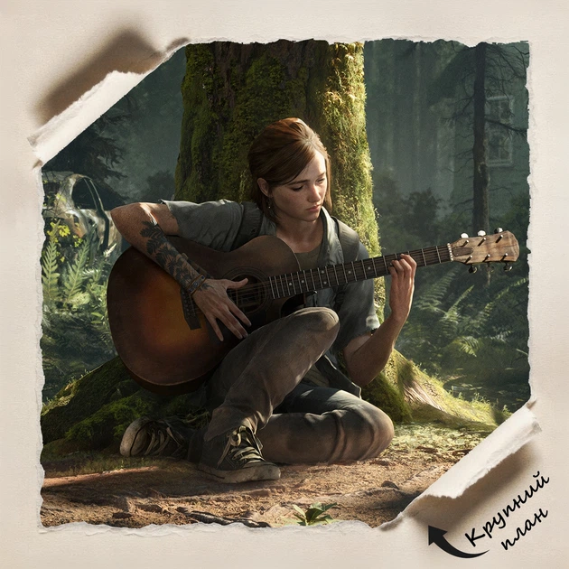 Постер Останні з нас 2, Еллі грає на гітарі, Last Of Us 2, декор кімнати геймера, A1 60×90 см (id4226) - зображення 4
