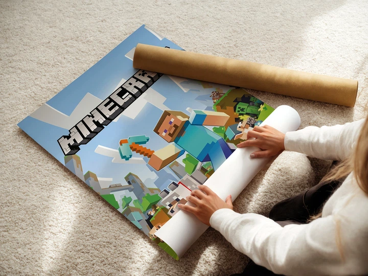 Постер Майнкрафт, Minecraft, декор комнаты подростка, A2 60×43 см (id4390) - изображение 3