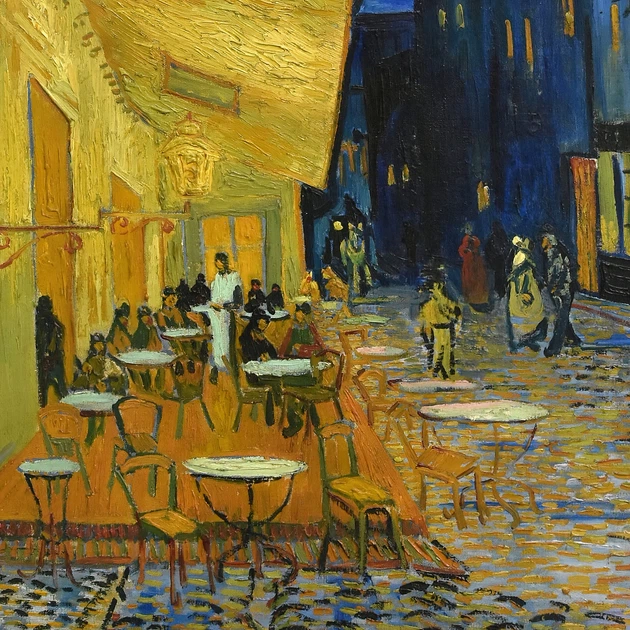 Интерьерная картина Ночная терраса кафе, Винсент ван Гог, Vincent van Gogh, 37×30 см (id6658) - изображение 6