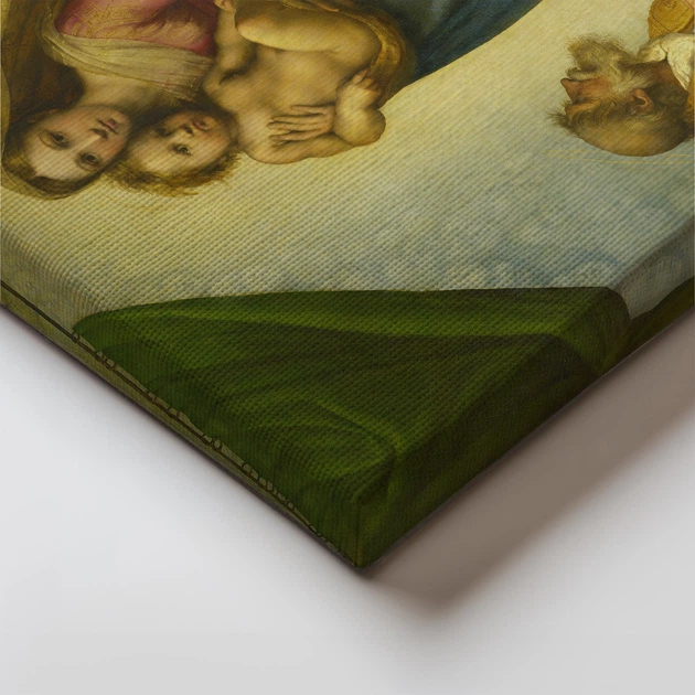 Інтер'єрна картина Сікстинська Мадонна, Рафаель, Raphael, Sistine Madonna, 60×45 см (id6652) - Фото 4 Інтер'єрна картина Сікстинська Мадонна, Рафаель, Raphael, Sistine Madonna, 60×45 см (id6652) - зображення 4