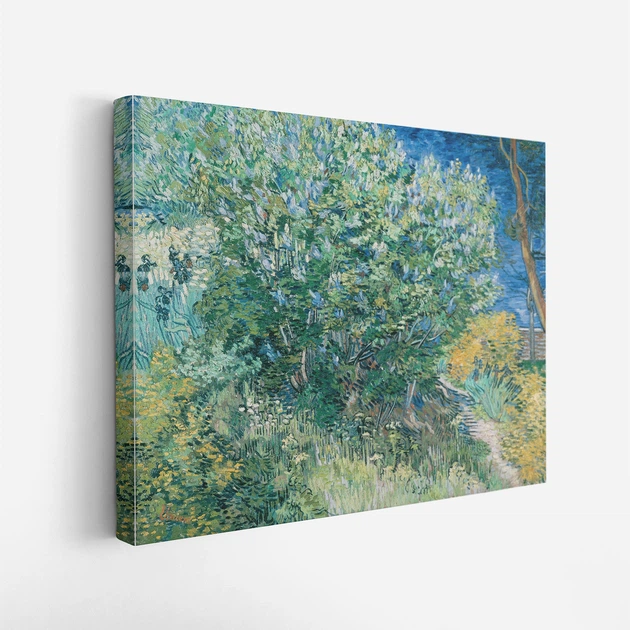 Интерьерная картина Куст сирени, Винсент ван Гог, Vincent van Gogh, Lilac Bush, интерьерный декор, 30×40 см (id6664) - изображение 2