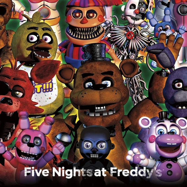 Интерьерная картина Пять ночей с Фредди, Five Nights at Freddy's, все персонажи FNAF, 42×28 см (id6273) - изображение 3