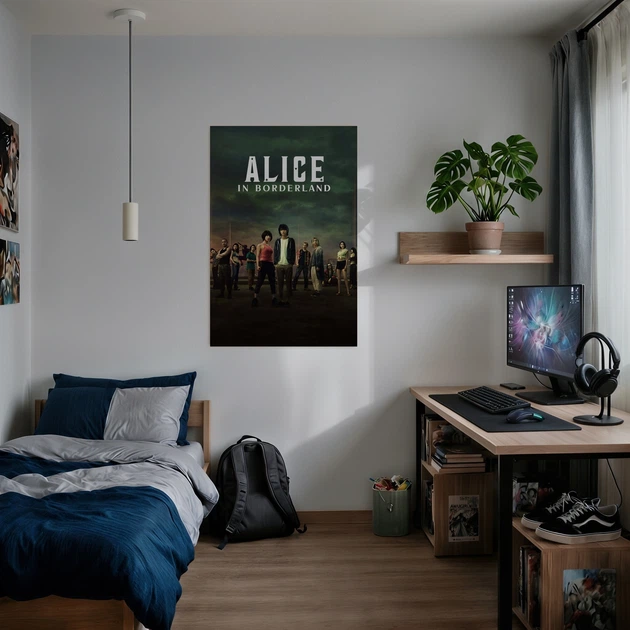Постер Алиса в Пограничье, Alice in Borderland, фантастика, сериал, A3 42×28 см (id5905) - изображение 2