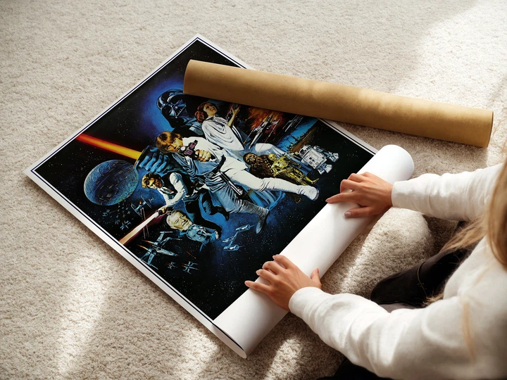 Постер Звёздные Войны, оригинальная трилогия, Star Wars, Люк Скайвокер, Дарт Вейдер, A3 42×27 см (id7295) - изображение 3