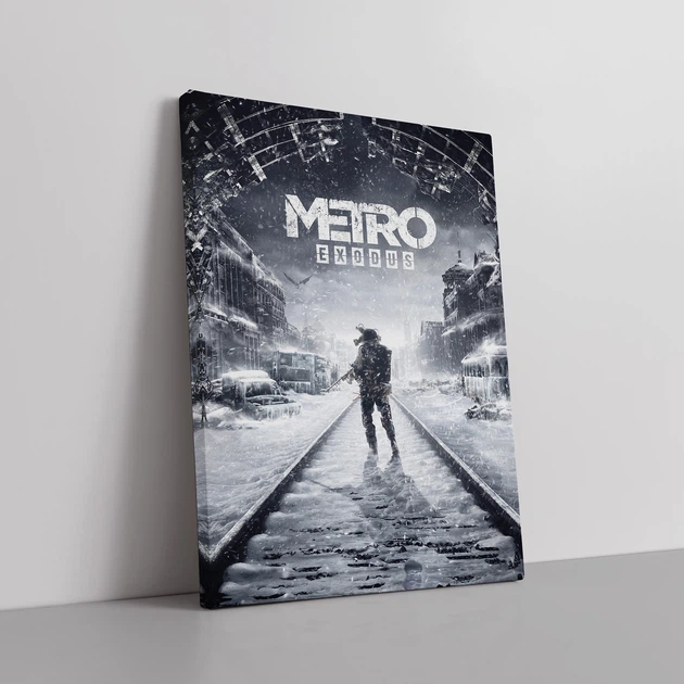 Интерьерная картина Метро, Metro Exodus (2019), декор комнаты геймера, 42×30 см (id1795) - изображение 2