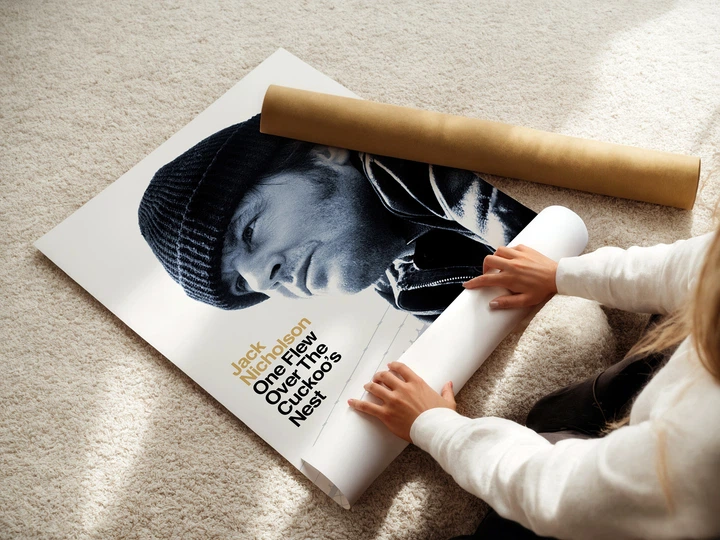 Постер Пролетая над гнездом кукушки, One Flew Over the Cuckoo's Nest, Джек Николсон, A2 60×40 см (id7290) - изображение 3
