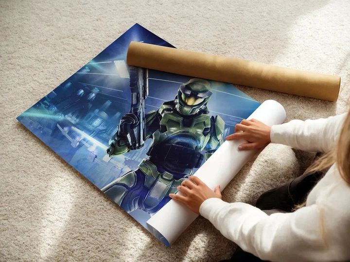 Постер Halo: Combat Evolved (2001), Мастер Чиф, Джон-117, A3 28×42 см (id0111) - зображення 3