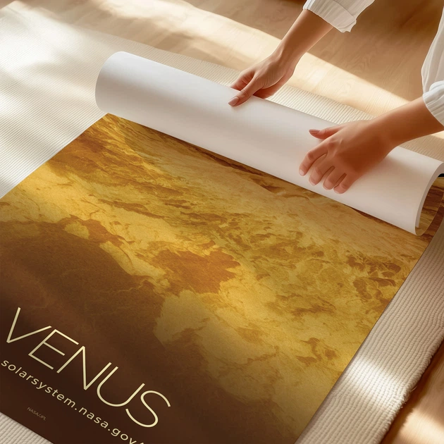 Постер Венера, Venus, NASA, НАСА, космос, астрономия, A3 42×27 см (id7151) - изображение 3