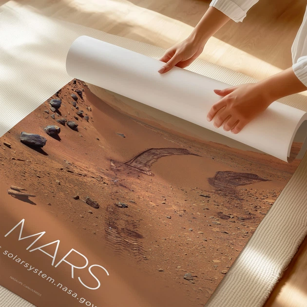 Постер Марс, Mars, NASA, НАСА, космос, астрономия, A2 60×39 см (id7115) - изображение 3