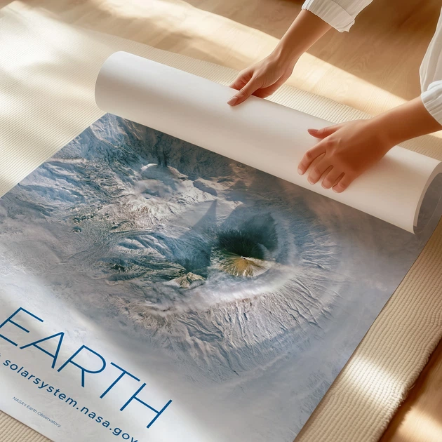 Постер Земля, Earth, NASA, НАСА, космос, астрономия, A3 42×27 см (id7099) - изображение 3