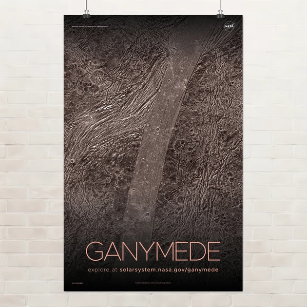 Постер Ганимед, спутник Юпитера, Ganymede, NASA, НАСА, космос, астрономия, A3 42×27 см (id7107) - Фото 1 Постер Ганимед, спутник Юпитера, Ganymede, NASA, НАСА, космос, астрономия, A3 42×27 см (id7107) - изображение 1