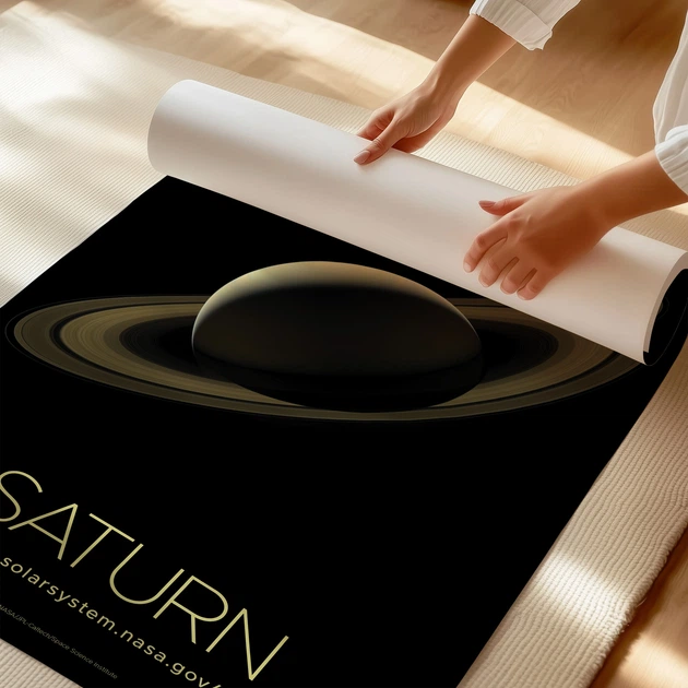 Постер Сатурн, Saturn, NASA, НАСА, космос, астрономия, A3 42×27 см (id7133) - изображение 3