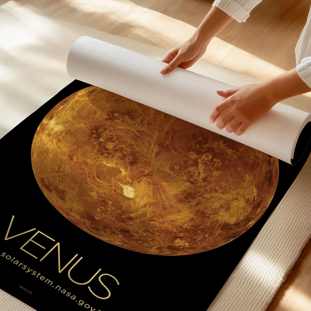 Постер Венера, Venus, NASA, НАСА, космос, астрономия, A3 42×27 см (id7150) - изображение 3
