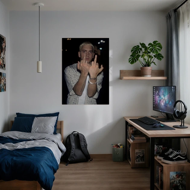 Постер Эминем, Eminem, Slim Shady, репер, Слим Шейди, A3 42×30 см (id7160) - изображение 2