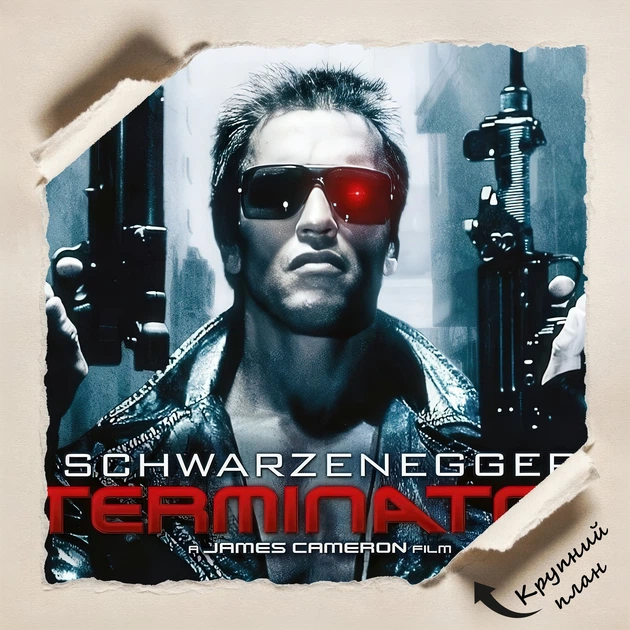 Постер Терминатор, киборг T-800, Terminator (1984), боевик, Шварценеггер, A2 60×43 см (id7178) - изображение 4