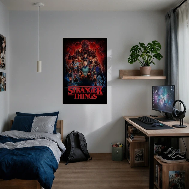 Постер Очень Странные Дела 5, Stranger Things 5, сериал, A3 42×28 см (id7187) - изображение 2