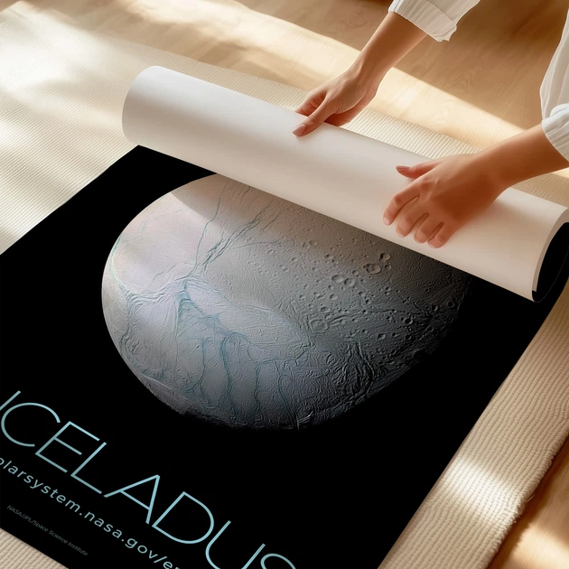 Постер Энцелад, спутник Сатурна, Enceladus, NASA, НАСА, космос, астрономия, A3 42×27 см (id7101) - Фото 3 Постер Энцелад, спутник Сатурна, Enceladus, NASA, НАСА, космос, астрономия, A3 42×27 см (id7101) - изображение 3