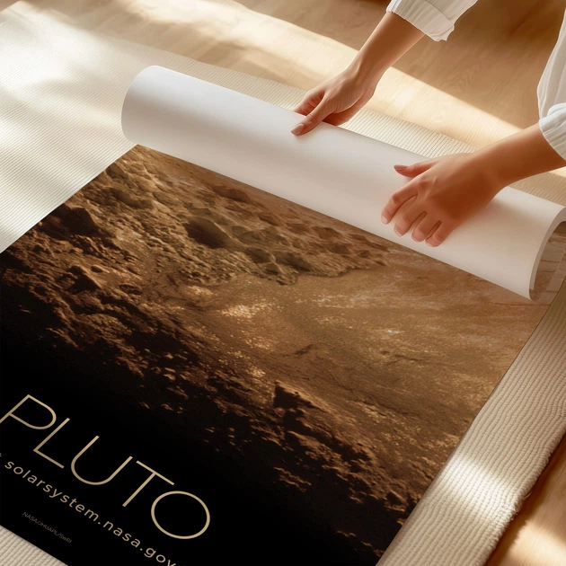 Постер Плутон, Pluto, NASA, НАСА, космос, астрономия, A3 42×27 см (id7131) - изображение 3