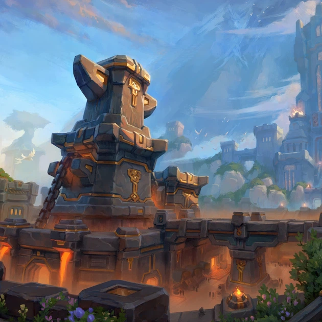 Интерьерная картина Варкрафт, WoW, WarCraft, The War Within, Isle of Dorn, MMORPG, 24×42 см (id7194) - изображение 3