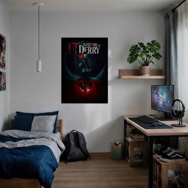 Интерьерная картина Оно: Добро пожаловать в Дерри, It: Welcome to Derry, ужасы, Пеннивайз, Стивен Кинг, 60×43 см (id7216) - изображение 2