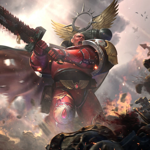 Интерьерная картина Вархаммер 40000, Warhammer 40000, Blood Angels, Space Marine, Imperium, 24×42 см (id7233) - изображение 3