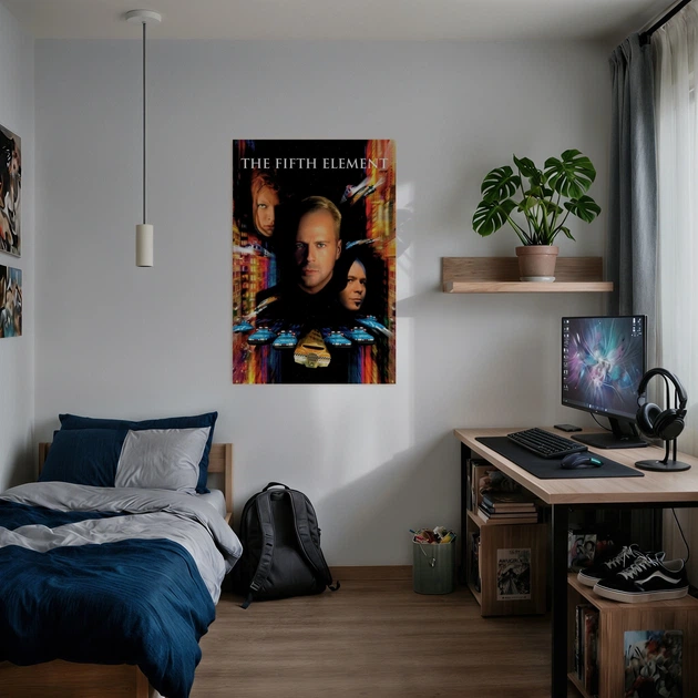 Постер Пятый элемент, The Fifth Element (1997), боевик, Брюс Уиллис, A3 42×28 см (id7243) - изображение 2