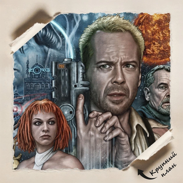Постер Пятый элемент, The Fifth Element (1997), боевик, Брюс Уиллис, A3 42×28 см (id7244) - изображение 4