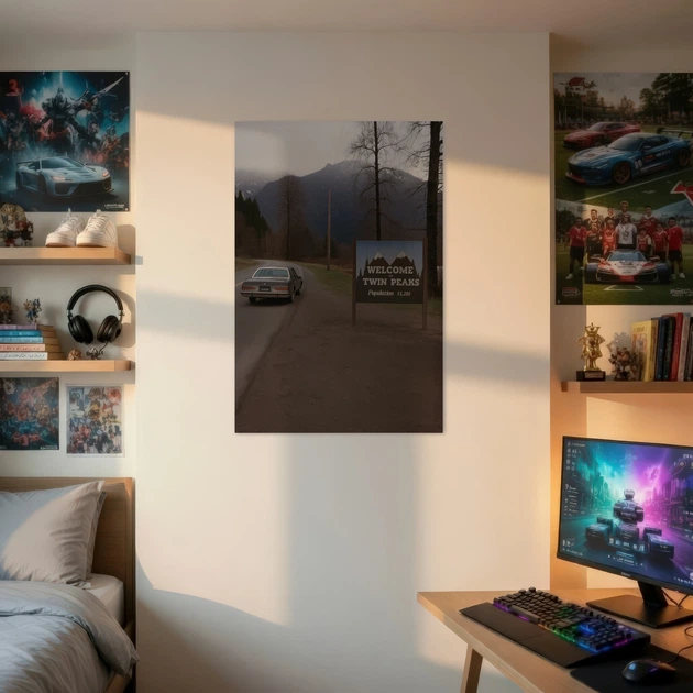 Постер Твин Пикс, Welcome to Twin Peaks, сериал, A3 42×28 см (id7075) - изображение 2