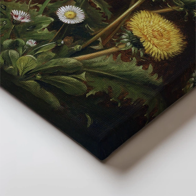 Інтер'єрна картина Отто Дидрик Оттесен, Натюрморт з кульбабами, Still Life, репродукція картини, 37×30 см (id7043) - зображення 4