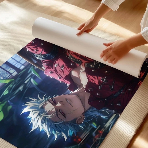 Постер "Сім Смертних Гріхів", Бан, Seven Deadly Sins, Nanatsu no Taizai, Ban, аніме, A2 60×34 см (id7045) - зображення 3