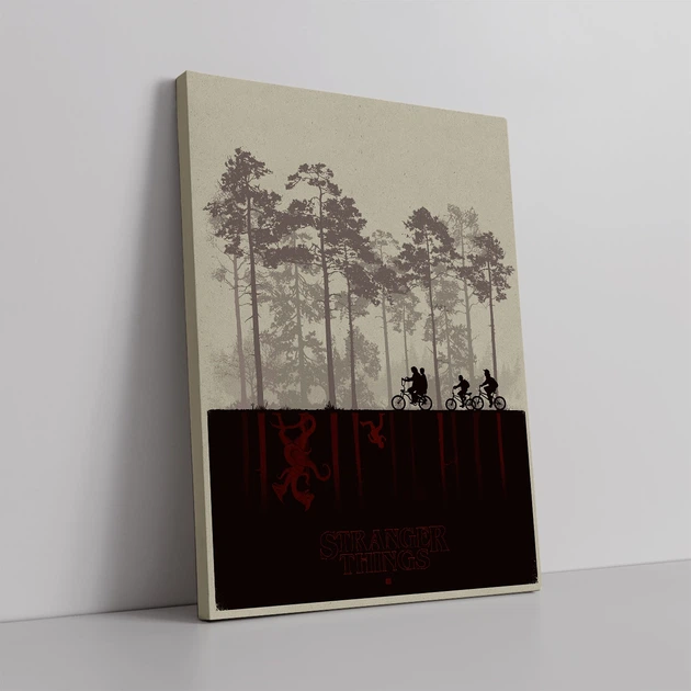 Інтер'єрна картина Дивні Дива, Stranger Things, фантастика, серіал, 42×30 см (id1732) - зображення 2